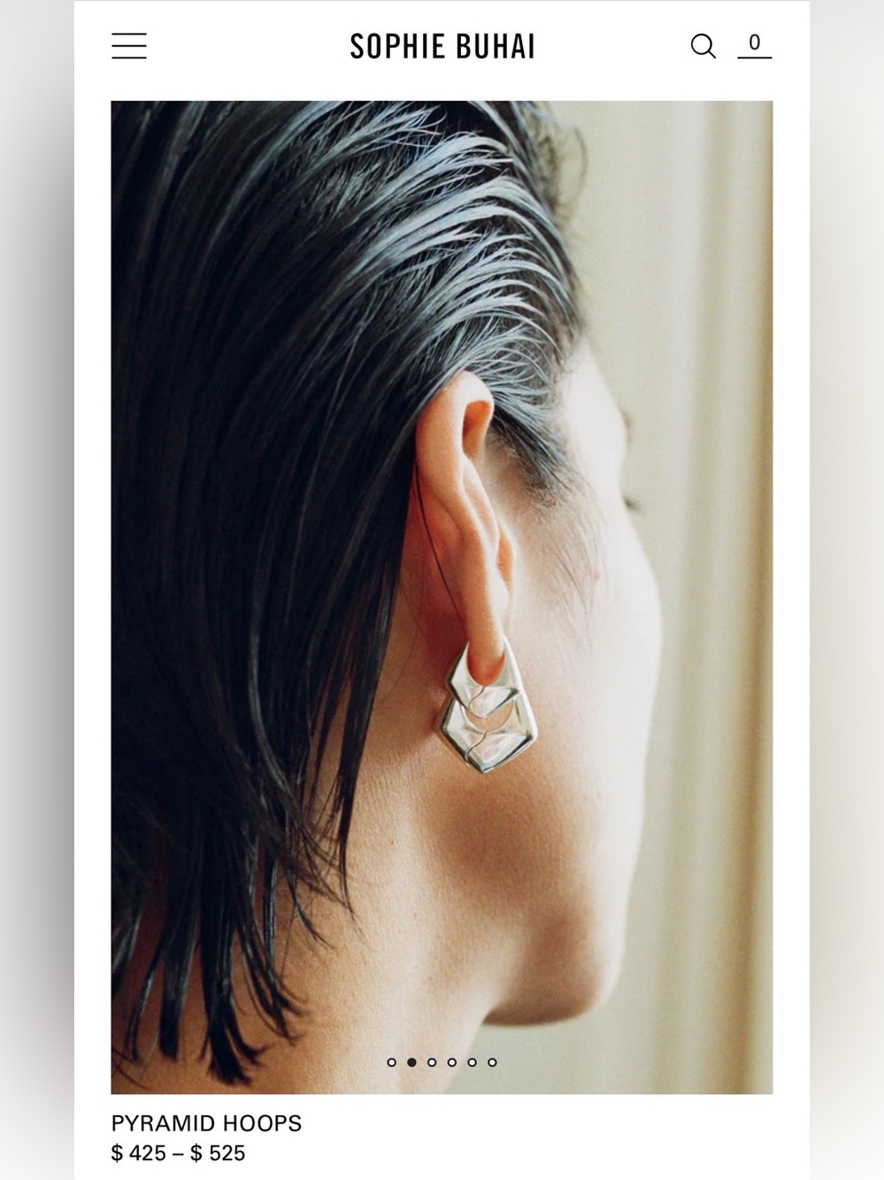 Sophie Buhai Small Pyramid hoops